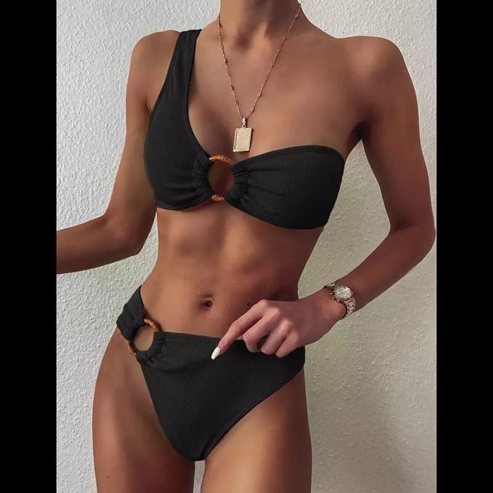 ❌SOLD❌ Black High Waist Bikini Sets